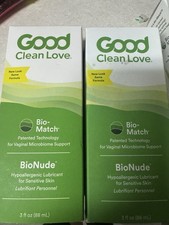 2PK Good Clean Love Bio-Nude Lubricant ~ 3 FL OZ EA ~ EXP 1/28 ~ FAST SHIP ~NEW picture