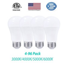 4-96 Pack A19 15W Dimmable LED Bulbs 1600lms ETL Listed 100W Equivalent 120V E26 picture