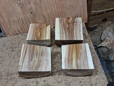 Maple Spalted Live Natural Edge Wood Turning Bowl Blanks 4ea picture