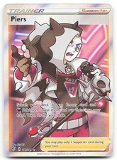 Piers (Full Art) 187/189 Darkness Ablaze Holo Ultra Rare Pokemon Card NM picture