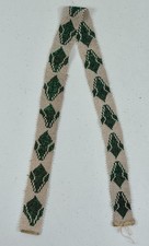 Antique Native American Plains Indian Ceremonial Beaded Sash Band Necklace #3 picture