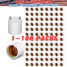 GU24 To E27 /E26 Screw LED Light Lamp Bulb Base Adapter Socket Converter Adaptor picture
