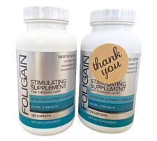 2x FOLIGAIN Stimulating Supplement For Thinning Hair, Men & Woman, 120 Ct *READ* picture