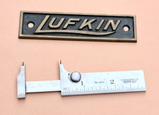 The Lufkin Rule Co. No. 453  3-Inch Steel Pocket Slide Caliper.  Made in the USA picture