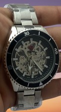 Beautiful Rado Skeleton Look Dial Rotating-Bezel Automatic Men's Working Watch picture