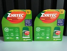 Zyrtec 10mg Allergy Tablets - 120 Count Exp 2028  Brand new picture