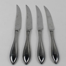 Lot of 4 Wallace Silver American Tradition Pattern SS Solid Steak Knives 9.25