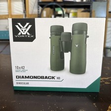 Vortex Diamondback HD 10x42 Binoculars W/ GlassPak Harness Case Green (DB-215) picture