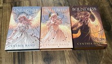 Fairyloot Unearthly Trilogy Boundless Hallowed Cynthia Hand Sprayed Edges Signed picture