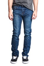 Victorious Men's Premium Washed Denim Pants Skinny Fit Stretch Jeans - DL1004 picture