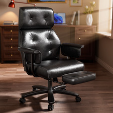Office Chair Executive High Back with Armrest Swivel Computer Desk Chair Black picture