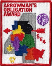 OA SE4 Arrowman's Obligation Award WWW RED Bdr. [MX-10425] picture