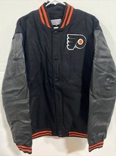 Philadelphia Flyers Inside Edge Member Black Letterman Wool Jacket Size XL picture