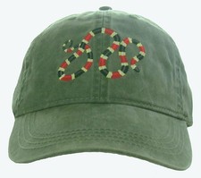Coral Snake Embroidered Cotton Cap NEW Hat Reptile picture