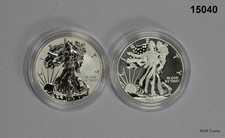 US MINT AMERIAN SILVER EGLE WEST POINT 2 COIN SET BOX + COA #15040 picture