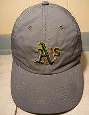 Oakland Athletics Hat 47 Brand Gray MLB Performance Strapback Cap OSFA A's picture