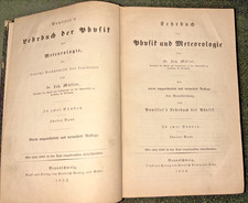 Antique 1852 Book Lehrbuch der Physik und Meteorologie Vol. II by Dr Joh. Muller picture