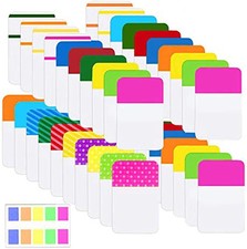 900 Pieces Tabs Sticky Index Tabs,Writable and Repositionable File Tabs Flags Co picture