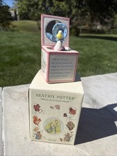 Rare1992 F Warne Beatrice Potter Jemima PuddleDuck Rotating Music Box by Schmid picture