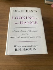 Looking At The Dance By Edwin Denby (1968, Hardcover) picture