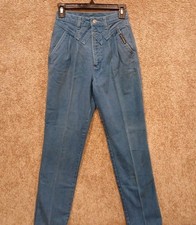 Vintage Rockies Rocky Mountain Light Blue Jeans Size 5/6 Sample Paper Tag  picture