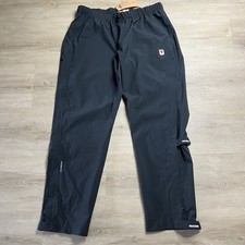 Fjallraven HC Hydratic Trail Trousers Pants 550 Black Womens Size XL NWT picture