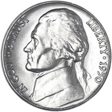 1950 (P) Jefferson Nickel Choice BU US Coin See Pics I404 picture