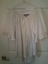 Pre Owned  Beige Absolutely Famous Top Women  3/4 Sleeves Size  XL picture