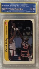 Patrick Ewing 1986-87 Fleer Basketball Sticker #6 SVG 5.0 🔥  HOF picture