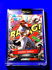 Johnny Bench Refractor 2024 Wild Card Comix Power Bang *Only 3 Made* Reds MVP SP picture