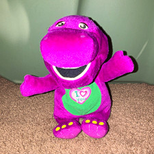 Barney & Friends Purple/Green Dinosaur Plush 