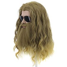 Long Blonde Wig Thor Endgame Wig Men Halloween Cosplay Hair Wigs picture