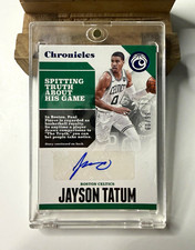 2017-18 Panini Chronicles Autographs Jayson Tatum RC Blue /99 Auto #CA-JTT picture