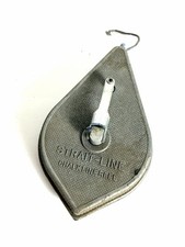Vintage Strait-Line Chalk Line Reel Irwin Co. Ohio USA Plumb Bob Tool Work Great picture