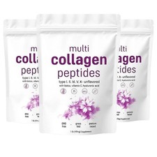 3 PACK Multi Collagen Peptides Powder 1 lb Hydrolyzed Protein Peptide+ picture