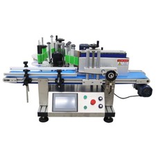 110V Automatic Desktop Conveyor Round Bottle High Speed Labeling Machine Labeler picture