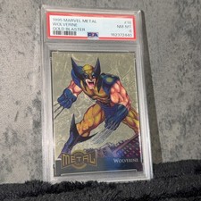 1995 Marvel Metal Wolverine Gold Blaster PSA 8 #18 picture