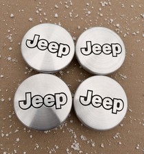 Jeep Set of 4 Chrome J Wheel Center Caps Liberty Grand Cherokee Wrangler  picture