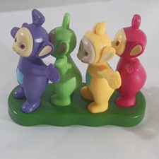 Vintage 1998 Teletubbies Hasbro Mini Figure Display Tinky Winky Dipsy Laa-Laa Po picture