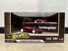 Hot wheels Premium Lamborghini Countach LPI 800-4 RED 1:43 1:64 diecast NEW picture