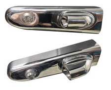 Micron 3 in 1 LED RED/AMBER turn signals Harley Dyna Sportster Softail | Chrome picture