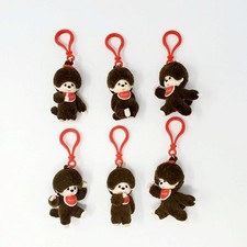 Monchhichi Flocked Collection Hangers Lot of 6 Different New Loose Clips (Bin21) picture