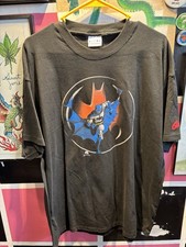 Rare Y2K Batman Shirt Sz Xl Great Condition Black Graphitti picture