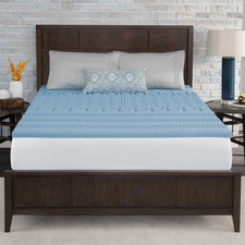 Mainstays 1.5 in 7-Zone Reversible Memory Foam Mattress Topper, Queen picture