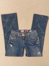 Take Two Rare Bootcut Flared Leg Fit Jeans Medium Blue Washed Denim Low Rise... picture