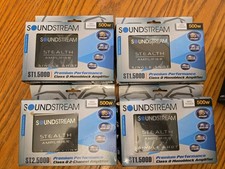 (Lot of 4) Soundstream Stealth Series Class D 4-Channel Amplifiers (ST4.500D) picture