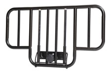Drive Medical No Gap Half Length Steel Bed Rails, Brown Vein, 2 Count picture