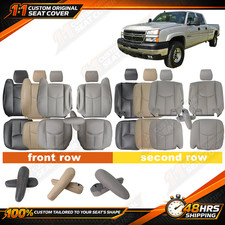 For 2003 2004 2005 2006 Chevy Tahoe Suburban GMC Yukon Front& 2nd Row Seat Cover picture