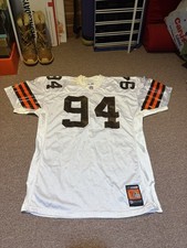 2001 Gerard “big Money” Warren 94 Cleveland Browns Game Worn And Signed Jersey picture
