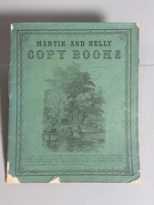 1870s American School Copy Book Handwritten Student Essays Victorian Americana picture